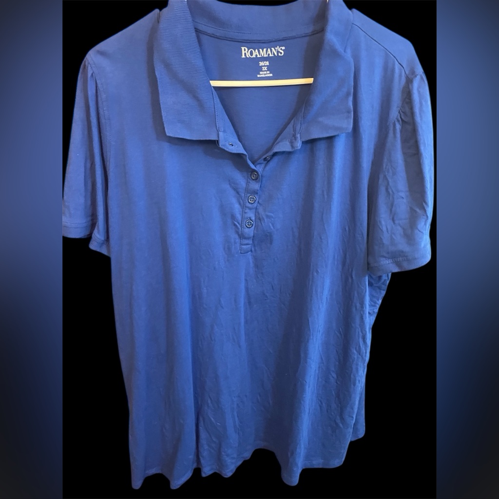 Roaman's Collar Top - Size 2x Nwot